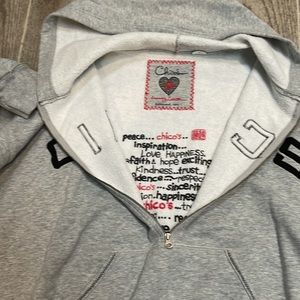 Chico’s Anniversary Collection Inspirational Hoodie